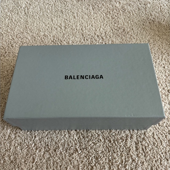 Balenciaga Open Toe Mules- Calf Leather “Velvet Cherry” Burgundy - Picture 2 of 11